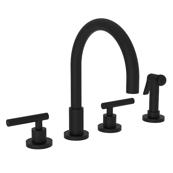 Newport Brass Kitchen Faucet With Side Spray in Flat Black 9911L-56 - main